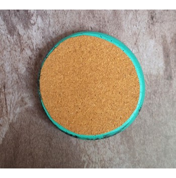 Bandeja Anillos Marmolado Mint Oscuro y Negro