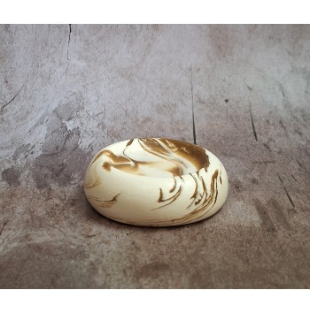 Bandeja Anillos Marmolado Blanco y Ochre mod.II
