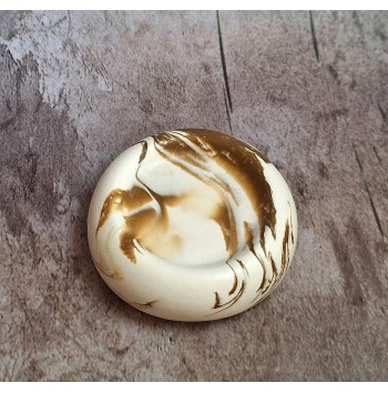 Bandeja Anillos Marmolado Blanco y Ochre mod.II