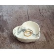Cuenco Corazón Marmolado Blanco y Negro mod. I
