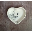 Cuenco Corazón Marmolado Blanco y Negro mod. III