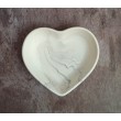 Cuenco Corazón Marmolado Blanco y Negro mod. IV