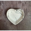 Cuenco Corazón Marmolado Blanco y Negro mod. IX