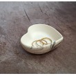 Cuenco Corazón Marmolado Blanco y Negro mod. X