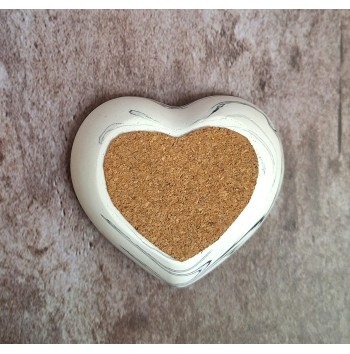 Cuenco Corazón Marmolado Blanco y Negro mod. X