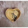 Cuenco Corazón Marmolado Ochre y Negro mod. II