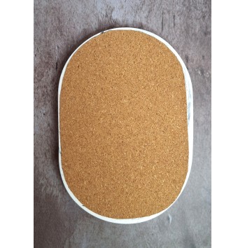 Bandeja Ovalada Pequeña Marmolado Blanco y Negro mod. III