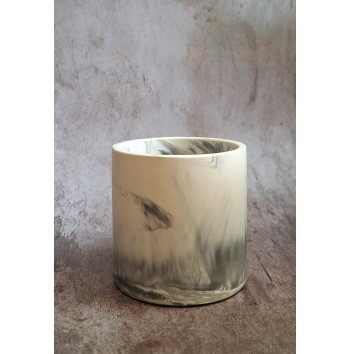 Bote Marmolado Blanco y Negro mod. I