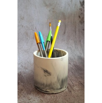 Bote Marmolado Blanco y Negro mod. I