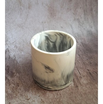 Bote Marmolado Blanco y Negro mod. I