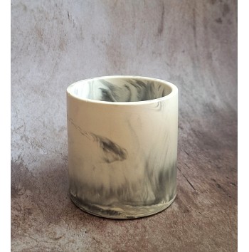 Bote Marmolado Blanco y Negro mod. I