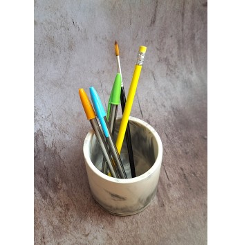 Bote Marmolado Blanco y Negro mod. I