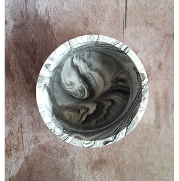 Bote Marmolado Blanco y Negro mod. II