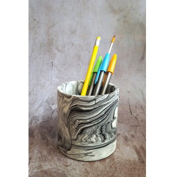 Bote Marmolado Blanco y Negro mod. II