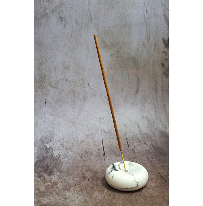 Portaincienso Marmolado Blanco y Negro mod. I