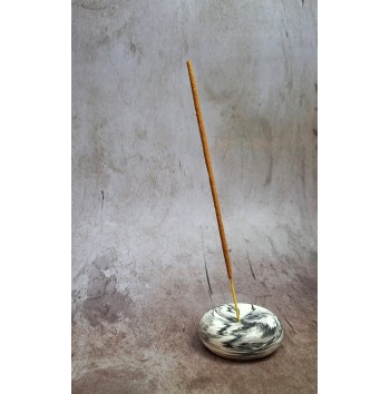 Portaincienso Marmolado Blanco y Negro mod. II