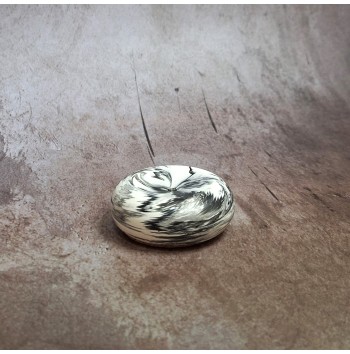 Portaincienso Marmolado Blanco y Negro mod. II