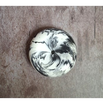 Portaincienso Marmolado Blanco y Negro mod. II