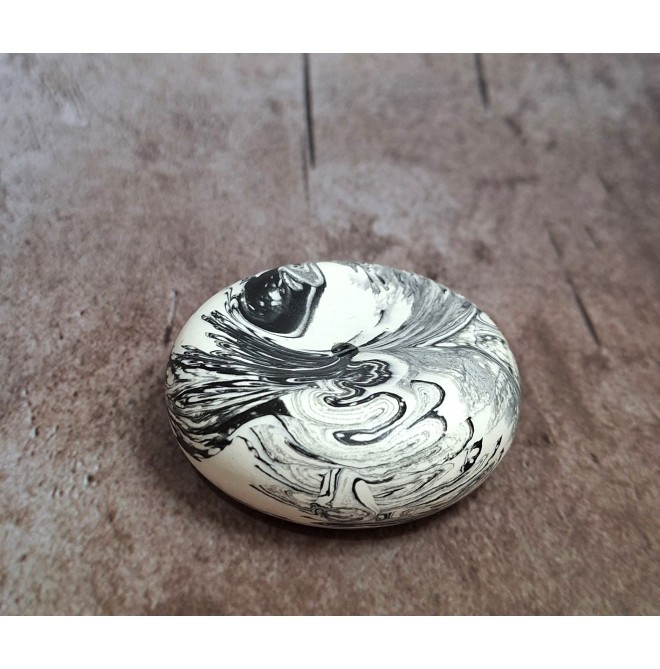 Portaincienso Marmolado Blanco y Negro mod. III