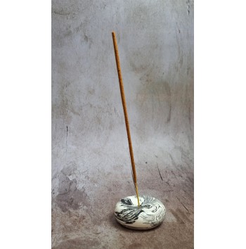 Portaincienso Marmolado Blanco y Negro mod. III