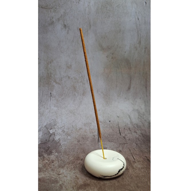 Portaincienso Marmolado Blanco y Negro mod. IV