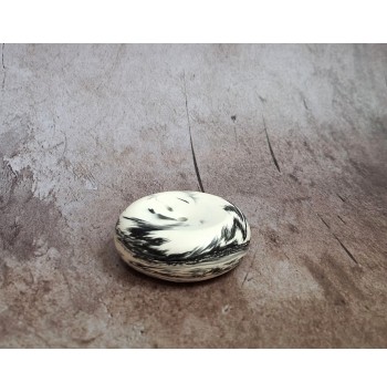 Portaincienso Marmolado Blanco y Negro mod. V
