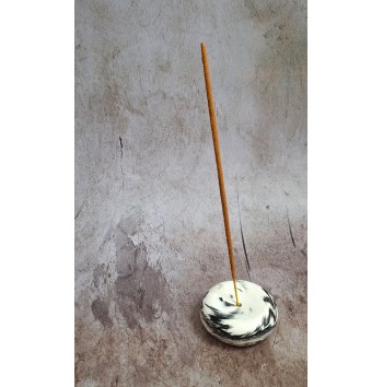 Portaincienso Marmolado Blanco y Negro mod. V