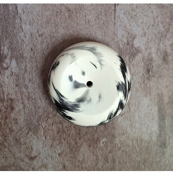 Portaincienso Marmolado Blanco y Negro mod. V