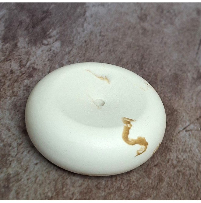 Portaincienso Marmolado Blanco y Ochre mod. I