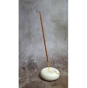 Portaincienso Marmolado Blanco y Ochre mod. I