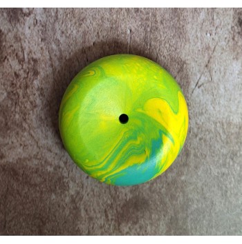 Portaincienso Marmolado Mint Oscuro/Amarillo