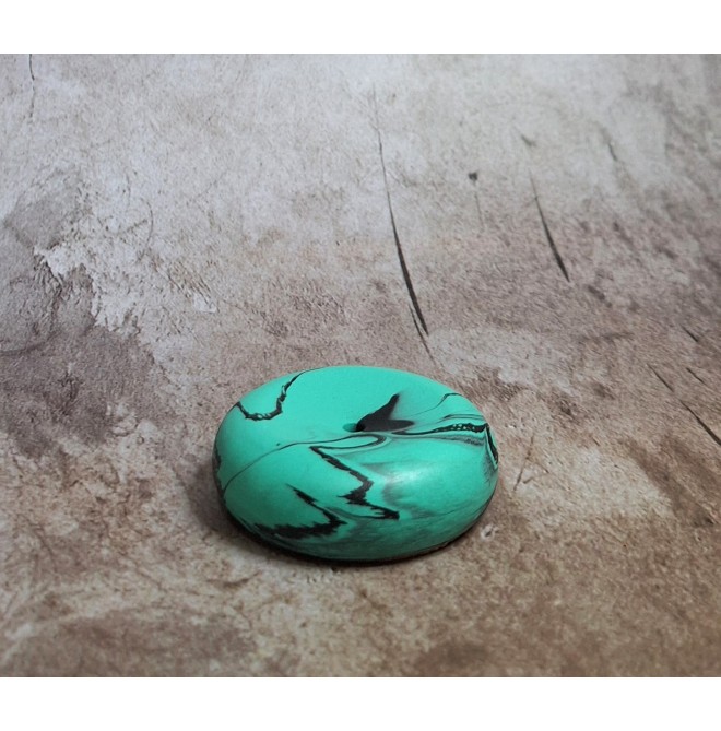 Portaincienso Marmolado Mint Oscuro/Negro