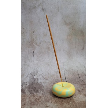 Portaincienso Marmolado Mint/Yellow Oxide