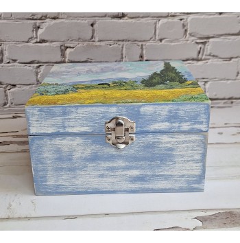 Caja Campo de Trigo con Cipreses Van Gogh