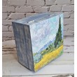 Caja Campo de Trigo con Cipreses Van Gogh