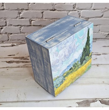 Caja Campo de Trigo con Cipreses Van Gogh