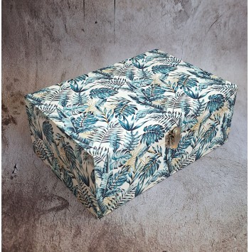 Caja Hojas Tropicales Azules