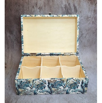 Caja Hojas Tropicales Azules