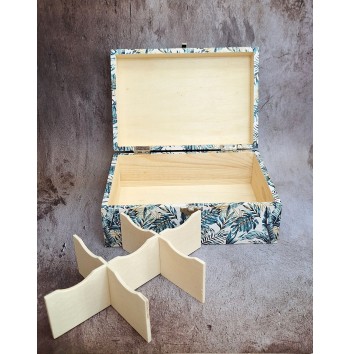 Caja Hojas Tropicales Azules