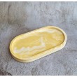Bandeja Ovalada Marmolado yellow /white