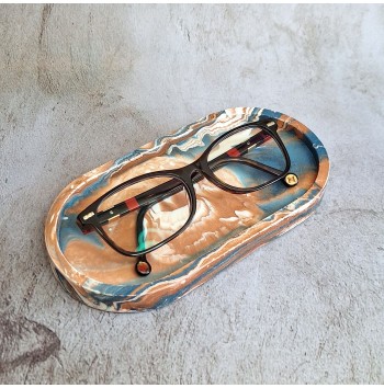 Bandeja Ovalada Marmolado terrazul