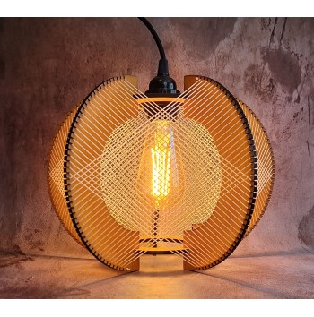 Lámpara Aquiana Romboidal Pino