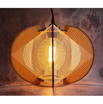 Lámpara Aquiana Romboidal Pino