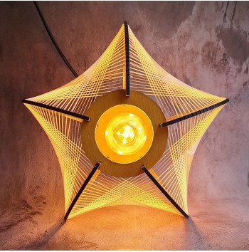 Lámpara Aquiana Romboidal Pino