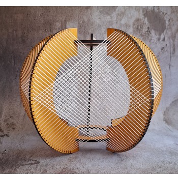 Lámpara Aquiana Romboidal Pino