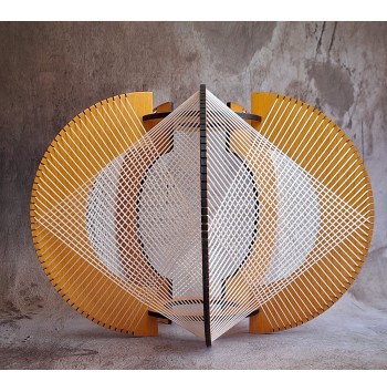 Lámpara Aquiana Romboidal Pino