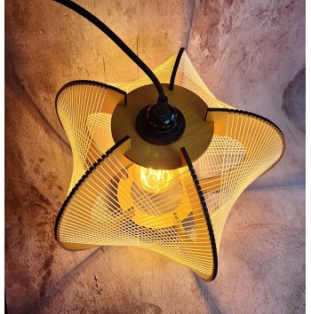 Lámpara Aquiana Romboidal Pino