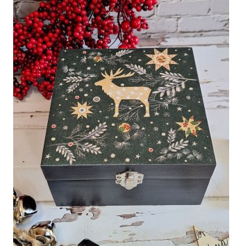 Caja Ciervo de Navidad