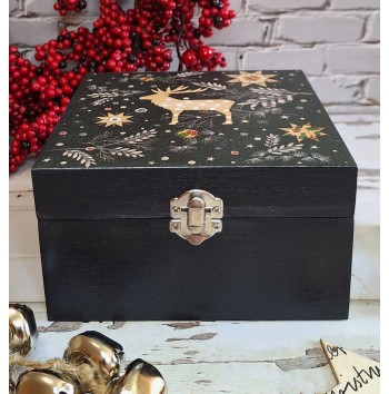Caja Ciervo de Navidad