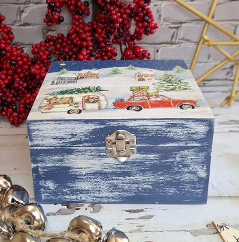 Caja Santa Claus en caravana